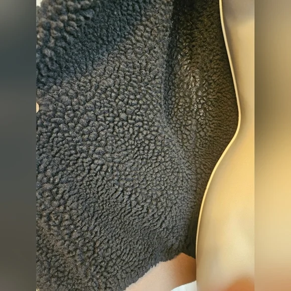 Forever 21 Paisley Print Zip-up Hoodie. size S  Brown and black  sherpa - Picture 13 of 16